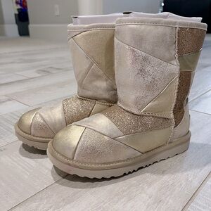 Gold patchwork Uggs